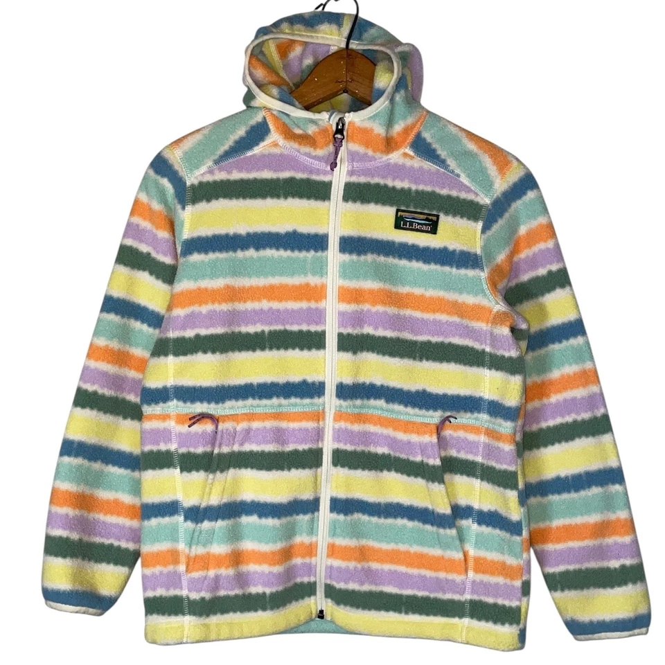 Chaqueta con Capucha L.L.Bean Kids Mountain Cremallera Completa Polar Talla: L (14-16) Niñas Foto 1 de 4