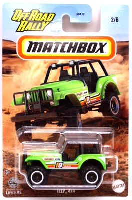 Matchbox 2023 Off Road Rallye Jeep 4x4 fl. green - Image 1 of 4