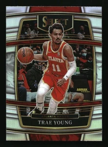 2021-22 Panini Select Concourse Silver Prizm Trae Young #26 Atlanta Hawks - Picture 1 of 2