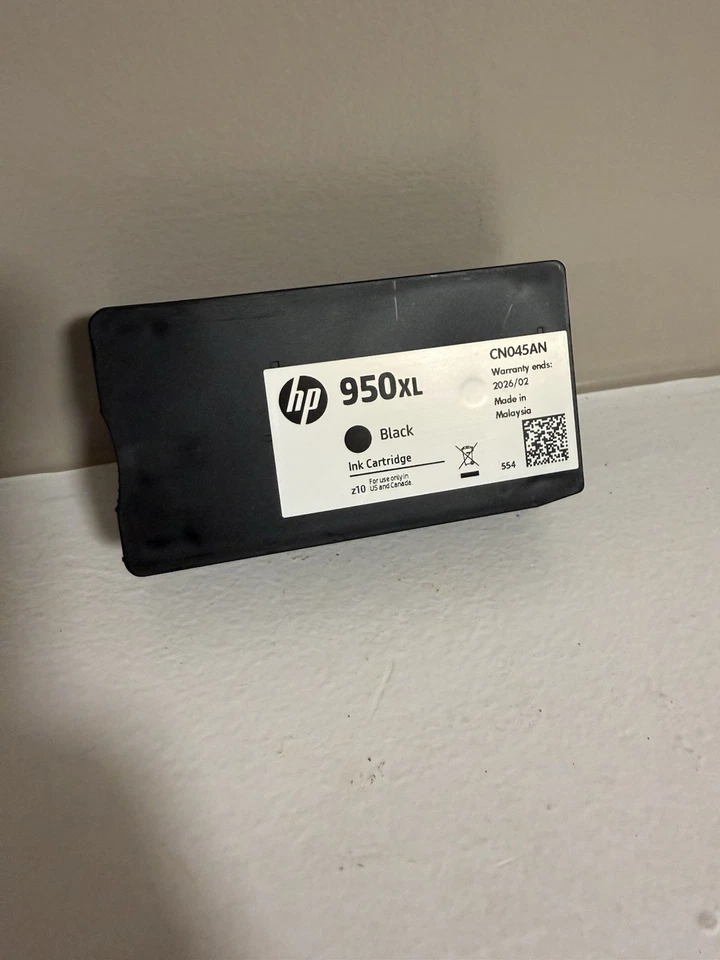 Cartucho de tinta negra HP 950XL (CN045AN) alto rendimiento nuevo caja abierta caducidad 2026 Foto 1 de 2