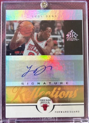 2005-06 UPPER DECK REFLECTIONS LUOL DENG AUTOGRAPH SERIAL # 1/5 RARE…. 1/5! RARE - Image 1 of 2
