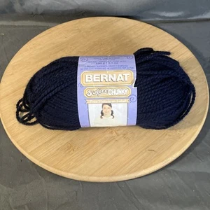 Spinrite Bernat Softee Chunky Yarn Dark Blue - Picture 1 of 3