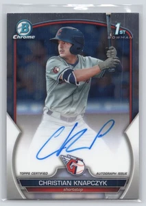 2023 Bowman Draft #CDA-CKN Christian Knapczyk Chrome Prospect Autographs - Bild 1 von 2