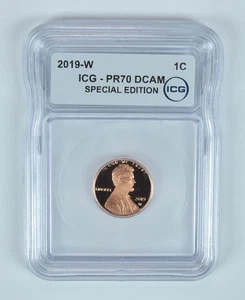 2019-W Lincoln Shield Cent Special Edition PR70 DCAM ICG - Picture 1 of 5