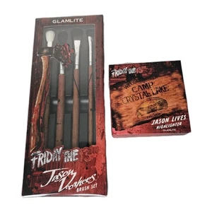 Glamlite Friday The 13th Jason Lives Highlighter Brush Set Limited Edition Neu - Bild 1 von 6
