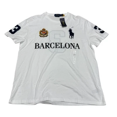 Polo Ralph Lauren Men's Classic Fit Barcelona Jersey SS T-Shirt, Size L NWT - Image 1 of 4