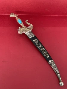 FARAON HEAD METAL SWORD LETTER OPENER ABRECARTAS VINTAGE - Picture 1 of 19