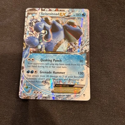 Seismitoad EX 20/111 XY - Furious Fists Holo - Image 1 of 2