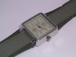 Reloj Dani Danicci en acero inoxidable con correa de cuero multifuncion y fecha - Picture 1 of 2