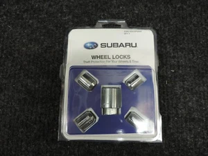 ๐ 1995-2024 SUBARU OEM LUG LOCKS x4 + KEY 12X1.25mm THREAD EXPOSED LUGS IN PKG - Foto 1 di 4