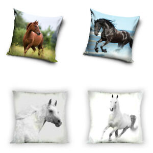 Horses Pferde Kissen Dekokissen Pillow 40 cm x 40 cm