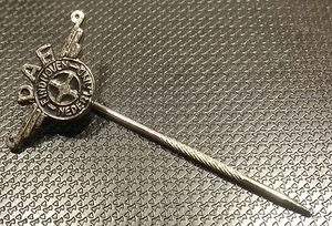 DAF Anstecknadel Eindhofen schwarz lackiert alt+original - Maße 20x11mm - Picture 1 of 1
