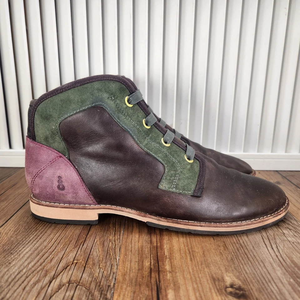 Botines boho hipster de cuero marrón talla 9 Ahnu Harper para mujer *LEER* Foto 1 de 4