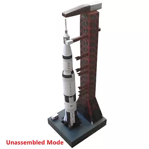DIY 1:300 Paper Model Saturn V Rocket and Launch Pad Aviation Collection - Picture 1 of 11