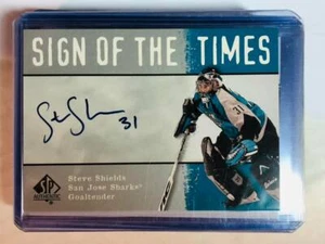  2000-01 SP Authentic Sign of the Times #SS Steve Shields Auto Sharks Sign - Picture 1 of 1