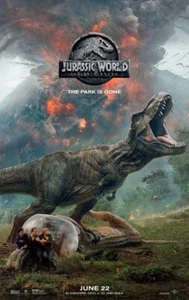 2018 Promo Poster "Jurassic World: Fallen Kingdom" Film Dinosaurier Wanddeko - Bild 1 von 3