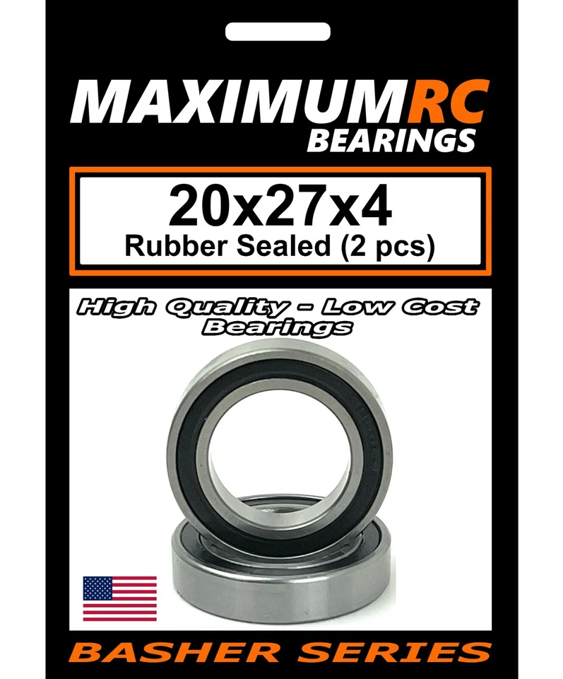 20x27x4mm Inner Hub Bearings Upgrade for Traxxas X-MAXX XMAXX Precision (2-pack) - Image 1 of 4
