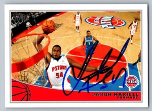 PISTONES DETROIT JASON MAXWELL FIRMADO IP 2009-08 TOPPS #78 AUTO - Imagen 1 de 2