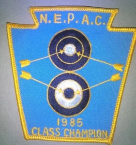 Archery Patch N.E.P.A.C 1985 Class Champion 4 Inch Patch - Bild 1 von 2
