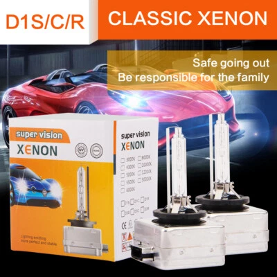 2x D1S 12000K HID Xenon Headlight Light Bulbs Lamps For BMW Audi Mini Volkswagen - Image 1 of 4