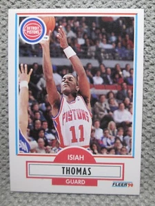 1990 Fleer Isiah Thomas #61 Basketball NBA Detroit Pistons - Picture 1 of 2