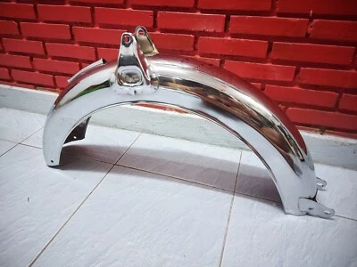 YAMAHA YL2-L2C-L2G-L2GM-YB100 REAR FENDER CHROME METAL HIGH QUALITY BRAND NEW - Image 1 of 4