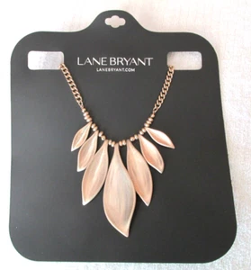 NEW LANE BRYANT Gold Tone Tropical Leaf Necklace $35.00 - Picture 1 of 4