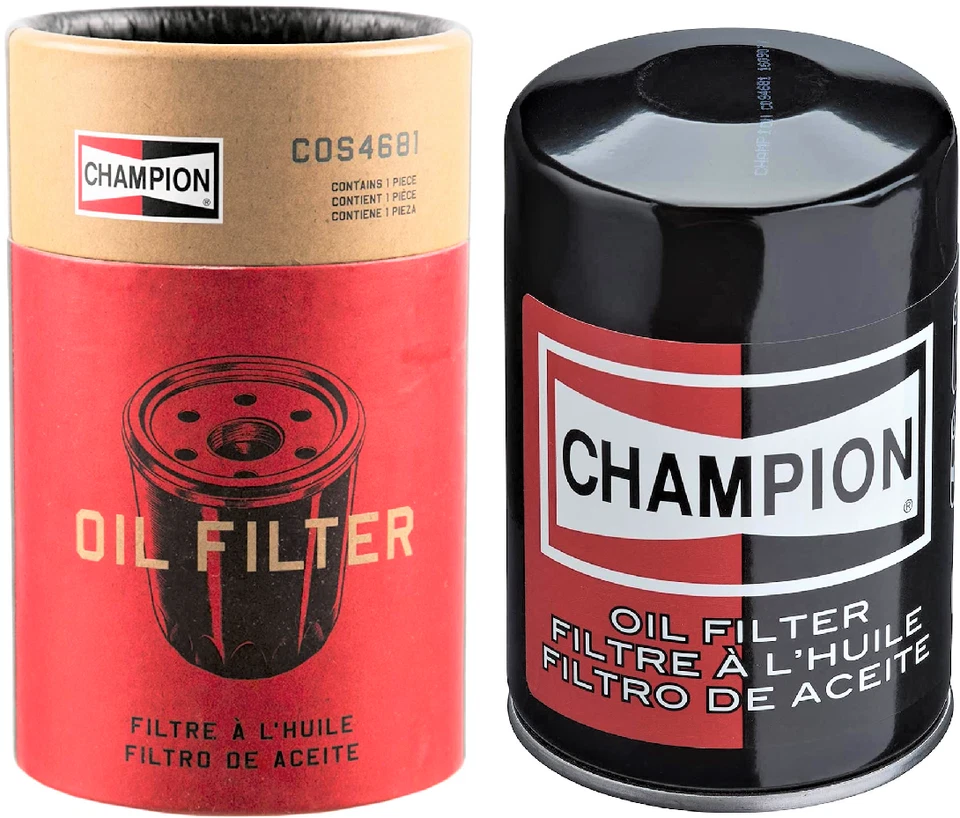 Filtro de óleo do motor Champion COS4681 até 12000 mi para Mercedes-Benz BMW selecionado - Imagem 1 de 4