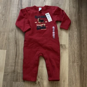 Old Navy Toddler Boys Romper Jumpsuit Size 18-24m Long Sleeve Dog Theme - Picture 1 of 3