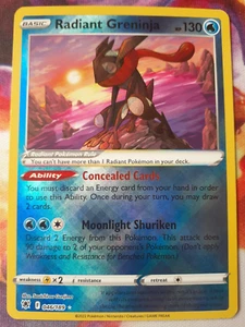 Radiant Greninja - 046/189 - Radiant Rare Pokemon Astral Radiance NM - Picture 1 of 2