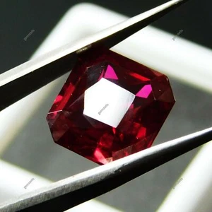 Loose Gemstones NATURAL Red RUBY 8.52 Ct CERTIFIED Square Shape - Picture 1 of 16