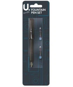 The U.® Stationery Fountain Pen Set Blue Ink - Picture 1 of 1