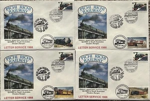 1988 CARRIED ON PICHI RICHI RAILWAY BELGRAVE DECIMAL STAMP FIRST DAY COVERS #2 - Picture 1 of 5
