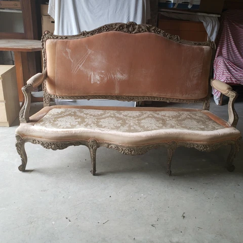 Vintage French Loveseat/ Sofa Cover