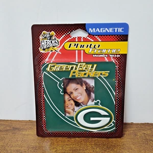 Vintage Crown Pro Grafik GREEN BAY PACKERS Magnet Geldbörse Fotorahmen - Bild 1 von 2