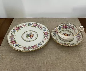 Crafton China Made in England 7 1/2"" Teller, Teetasse und Untertasse Beschreibung lesen - Bild 1 von 12
