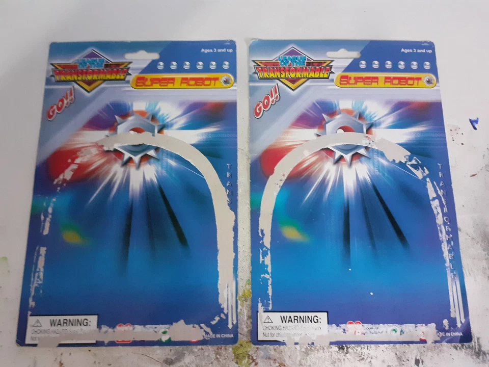 Pair of 'League of the Transformable Super Robot' Transformers KO cardbacks - Image 1 of 1