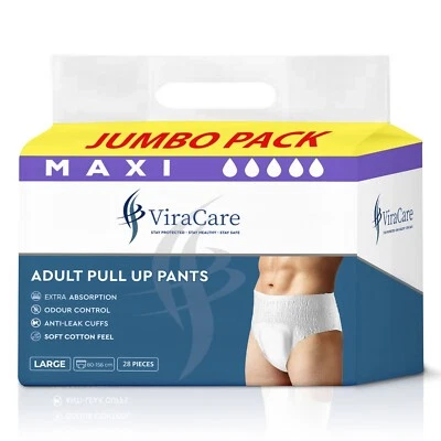 28 x Incontinence Maxi Pants Women and Men | Adult Pull Ups | Adults Diapers |