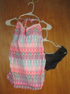 Traje de baño de maternidad Target Liz Lange de dos piezas halter superior e inferior de bikini talla S - Imagen 1 de 7