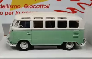 MAISTO 1/25 VOLKSWAGEN VAN SAMBA VERDE BIANCO - Foto 1 di 2