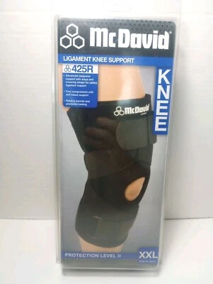 Soporte de rodilla ligamento Mcdavid XXL #425R neopreno con soportes y correas cruzadas  Foto 1 de 4