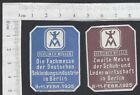 Niemcy znaczki plakatowe 1925 Targi Niemiecki przemysł odzieżowy Berlin MNH (2) 