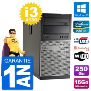 PC tour DELL 7020 Intel Core i3-4130 RAM 16Go Festplatte 250Go Windows 10 Wifi - Bild 1 von 3