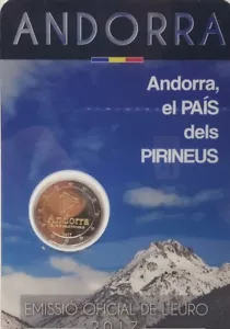 manueduc 2 Euro ANDORRA 2017 CONMEMORATIVA PAÍS DE LOS PIRINEOS Nueva - Foto 1 di 2