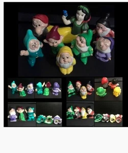 *RARE* Snow White And The Seven Dwarfs Porcelain/Ceramic Figurines, USED Collect - Picture 1 of 9