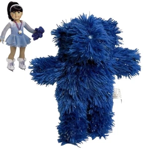American Girl Today Ice Danc Outfit BLUE TEDDY BEAR Accessory Plush Mini Bear - Picture 1 of 6