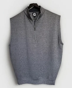 FootJoy Golf Vest Mens Small 1/4 Zip Athletic Stretch Heather Gray - Picture 1 of 7