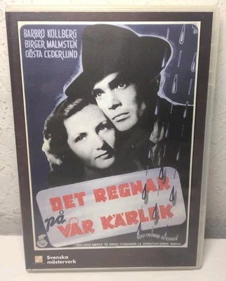 Det regnar på vår kärlek Barbro Kollberg, B. Malmsten 1946 Danish Movie PAL DVD - Image 1 of 2