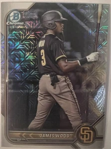 2022 Bowman Chrome Prospect 🔥 JAMES WOOD 🔥MOJO #BCP-213 rifrattore ROOKIE (RC) - Foto 1 di 2