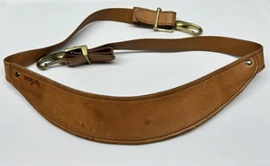 Hartmann Leder Schultergurt verstellbar Ersatz Messing Hardware Tasche Gepäck - Bild 1 von 10